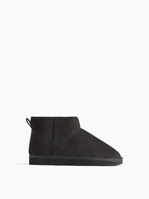 Kids Sherpa-Lined Vegan Suede Boots