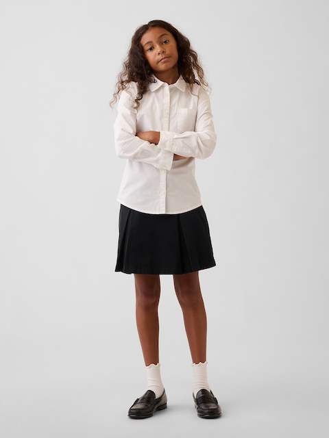 Kids Uniform Pleated Khaki Skort