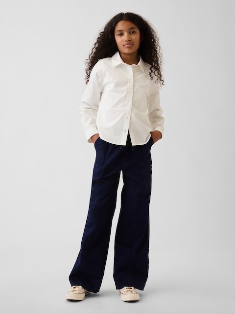 Kids Uniform Easy Wide-Leg Pants