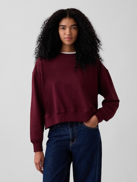 VintageSoft Terry Oversized Wedge Sweatshirt