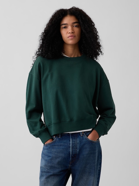 VintageSoft Terry Oversized Wedge Sweatshirt