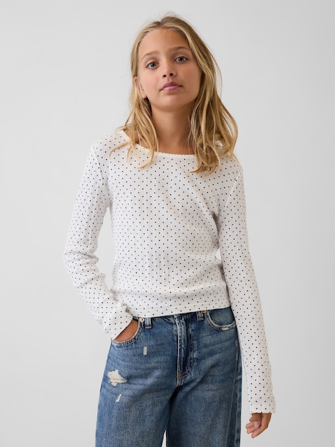 Kids Pointelle T-Shirt