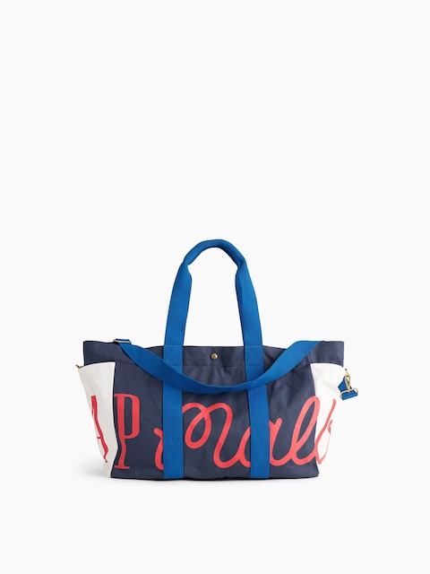 Gap × Malbon Logo Canvas Tote Bag