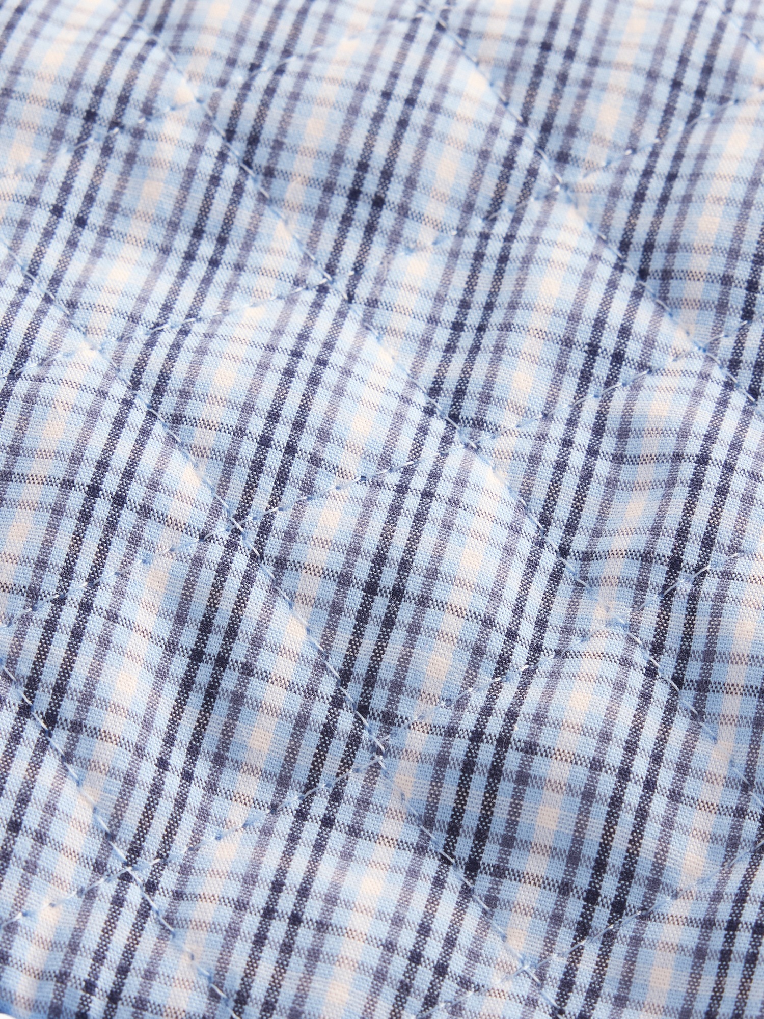 Женский набор для сна Gap Poplin, цвет: Синий клетчатый — фото 3
