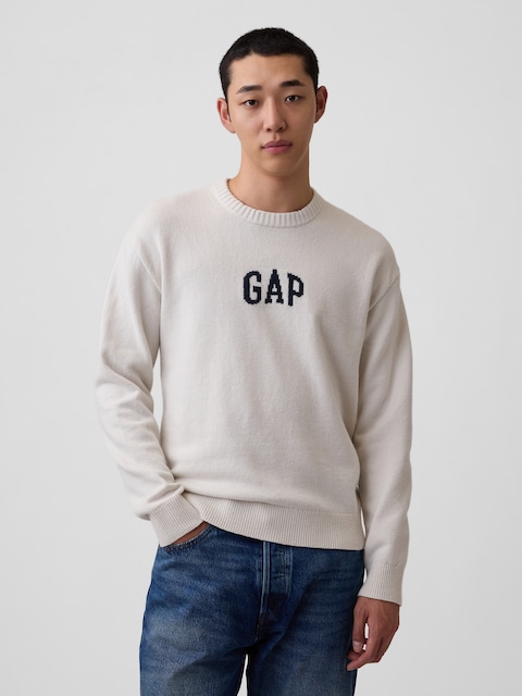 CashSoft Relaxed Logo Sweater