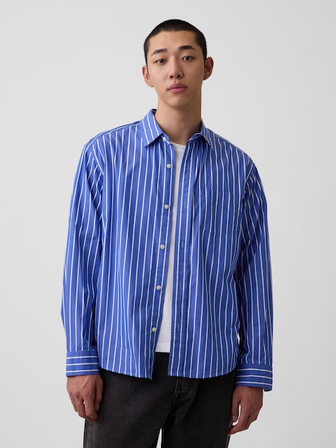 Organic Cotton Poplin Relaxed Shirt