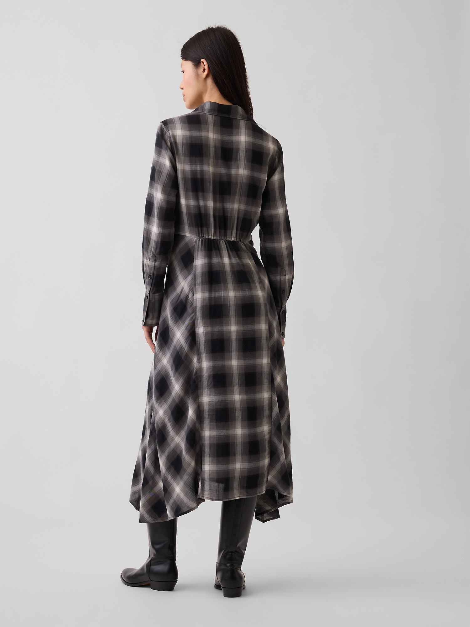 Gap Plaid Maxi Shirtdress — фото 2