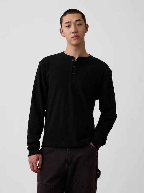 Relaxed Henley T-Shirt