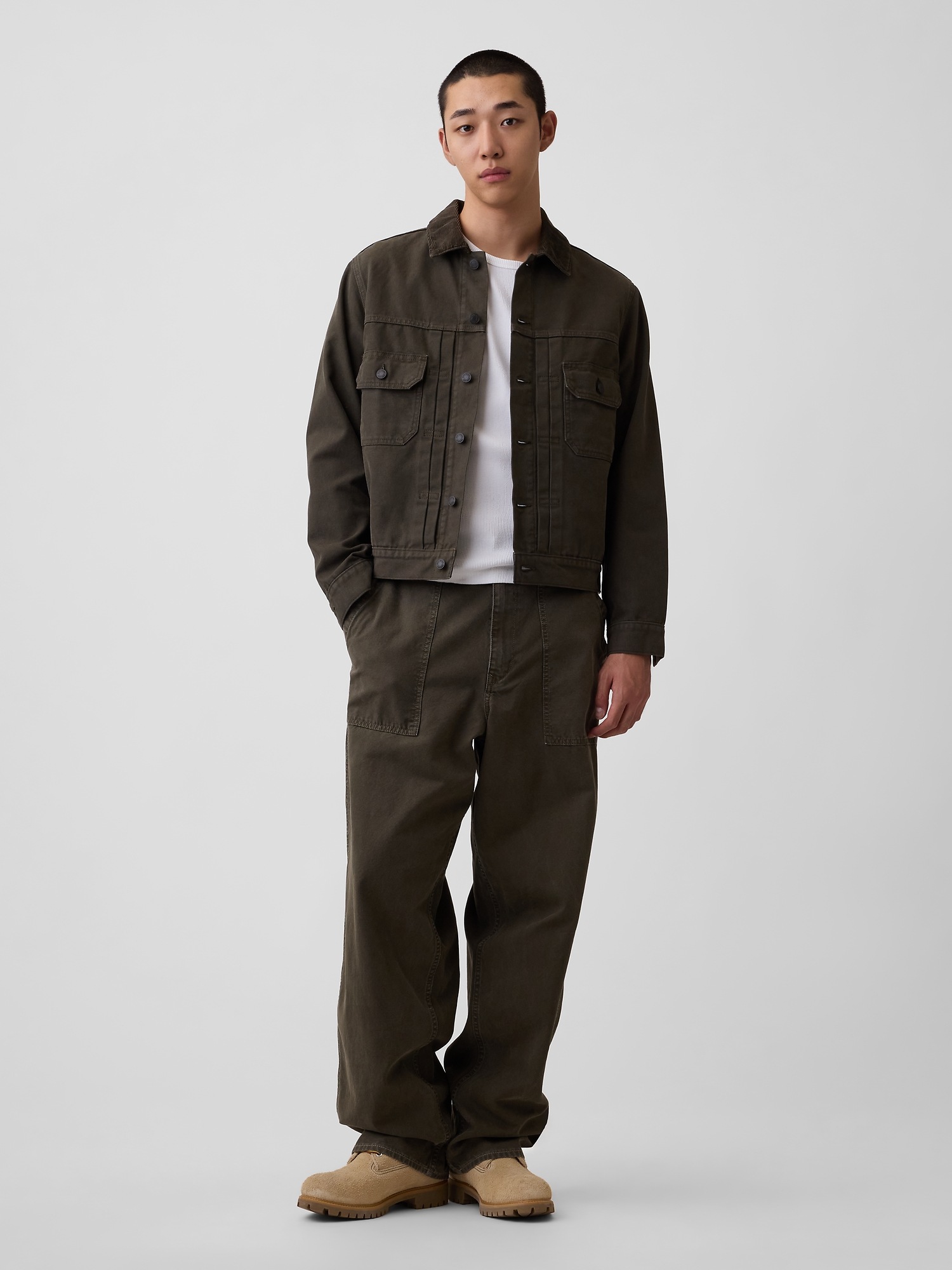 Мужские футболки Gap Shrunken Rib T-Shirt — фото 2