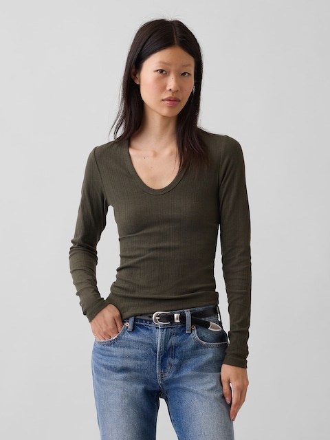 Variegated Rib Top