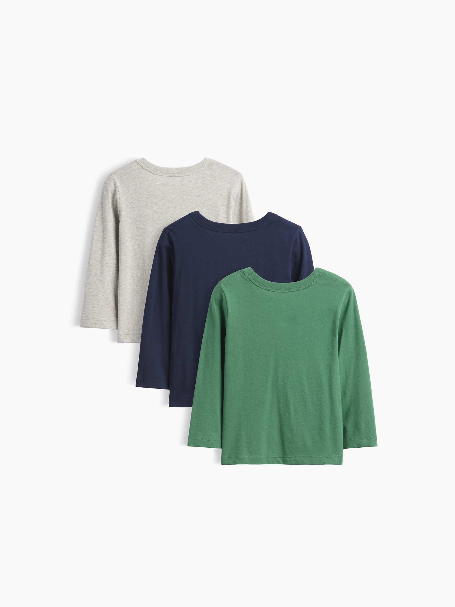 Футболки Gap Mix & Match Pocket T-Shirt (3-Pack) для малышей, цвет: Зелёный — фото 2