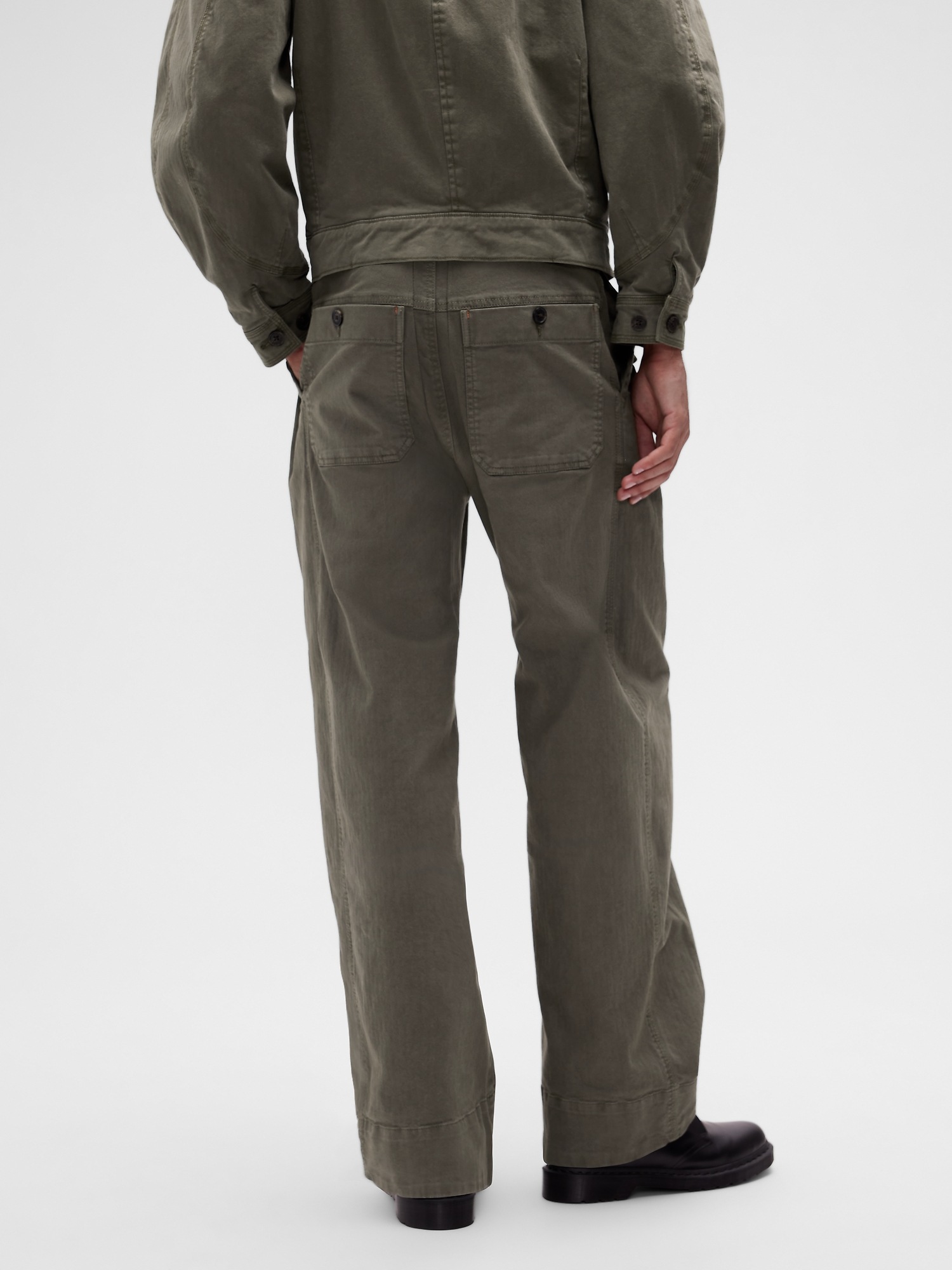 Мужские брюки Gap GapStudio Herringbone Baggy Pants — фото 4