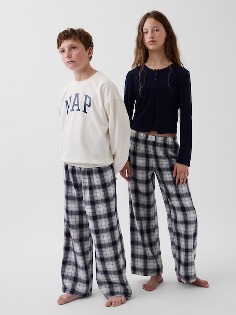 Kids Recyled Flannel Plaid PJ Pants