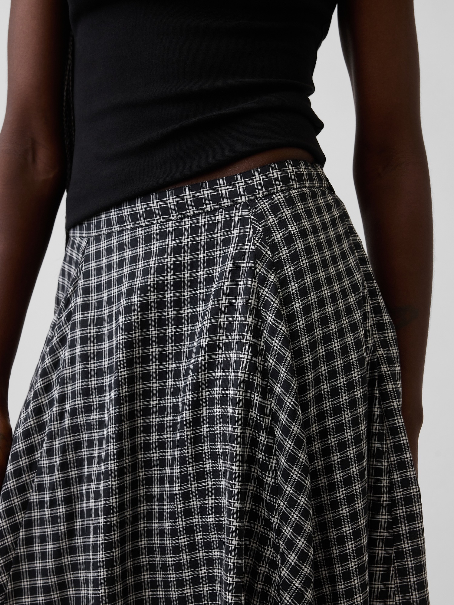 Женские юбки Gap Plaid Maxi Handkerchief Skirt — фото 4