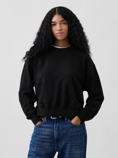 VintageSoft Terry Oversized Wedge Sweatshirt