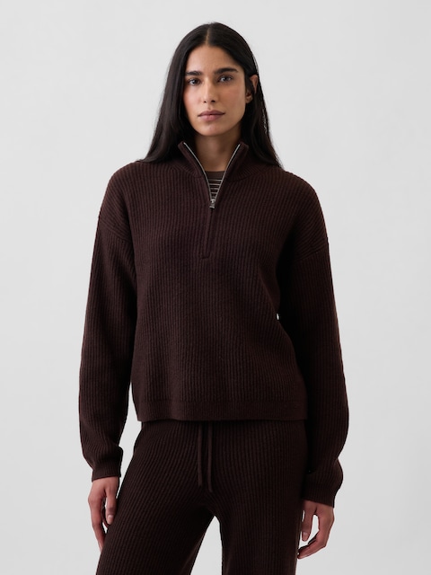 CashSoft Oversized Half-Zip Pullover
