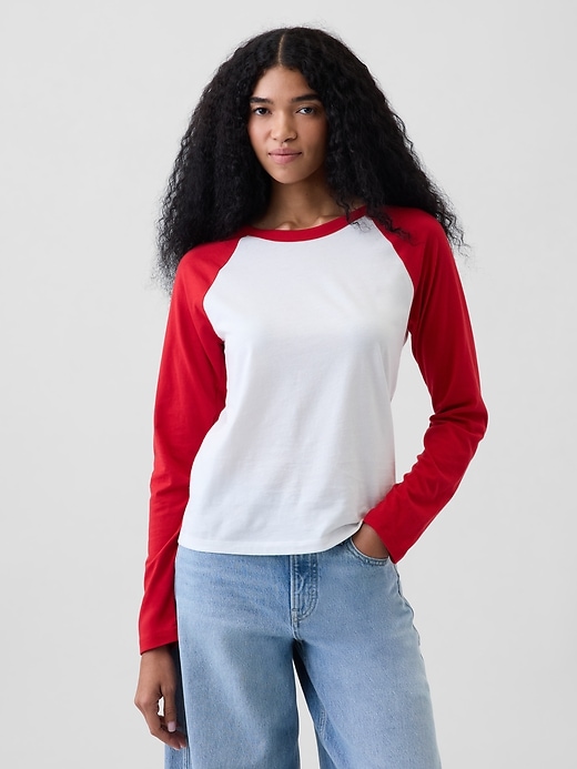 Organic Cotton VintageSoft Raglan T-Shirt | Gap