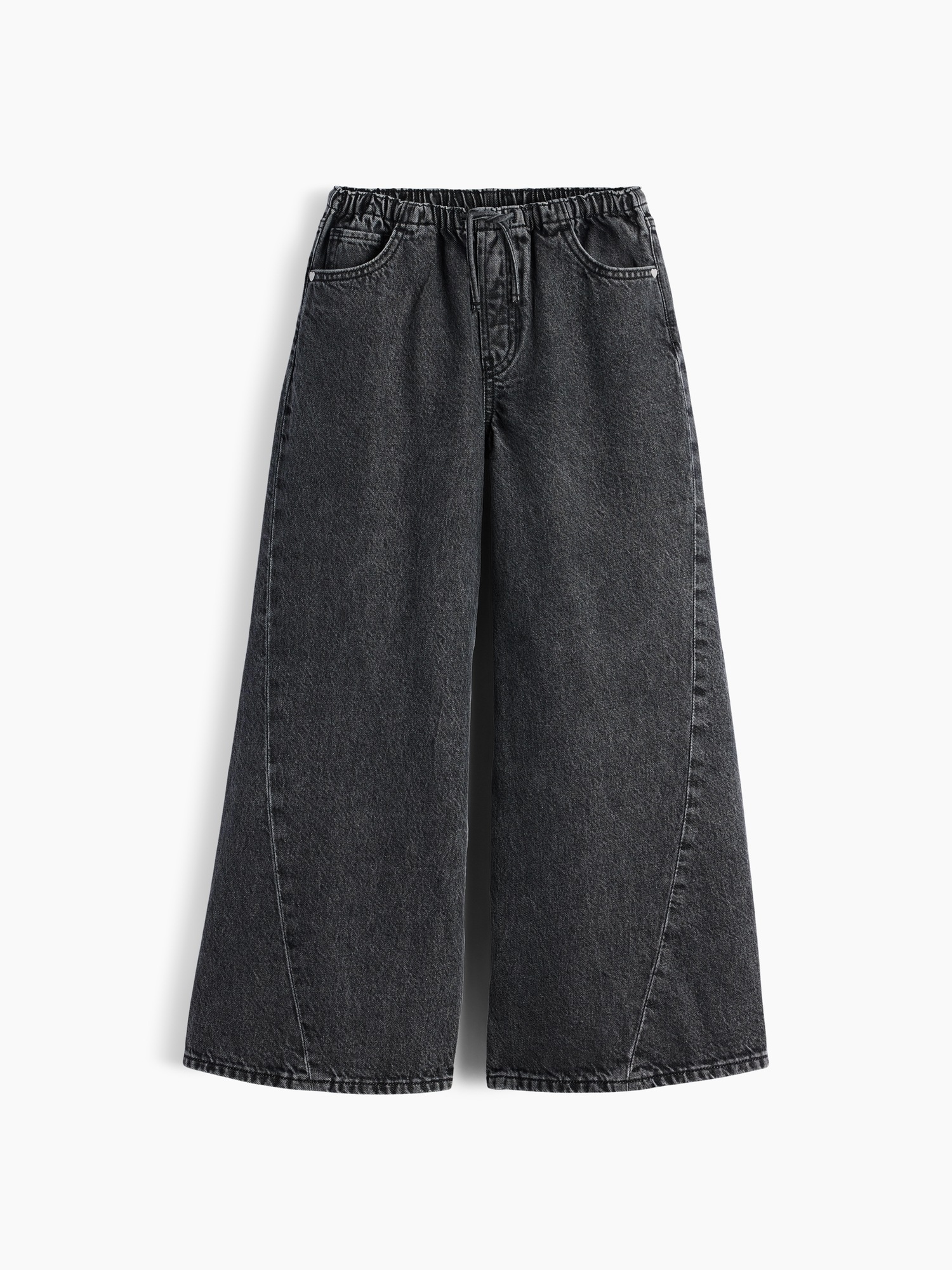 Детские джинсы Gap Low Rise Easy Baggy, цвет: Чёрный — фото 2