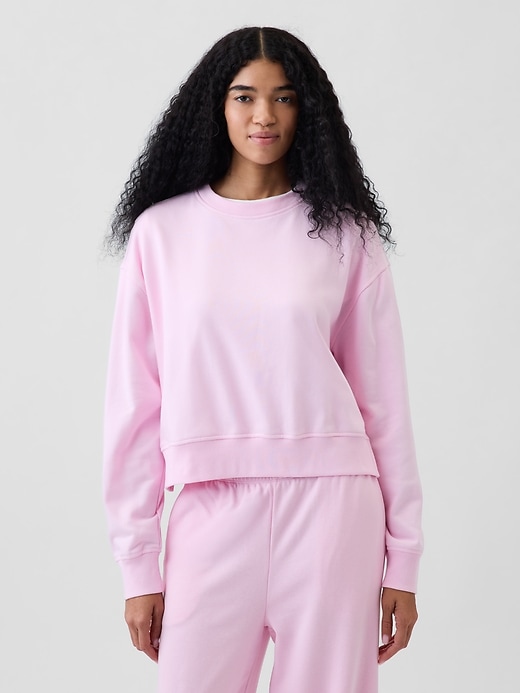 VintageSoft Terry Oversized Wedge Side-Slit Sweatshirt | Gap