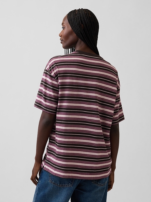トップス OrganicCottonPigment Long T-shirts ovy Organic Cotton VintageSoft Oversized Logo T-Shirt | Gap