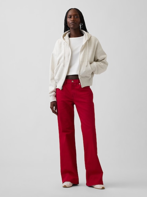 Mid Rise Relaxed Flare Jeans