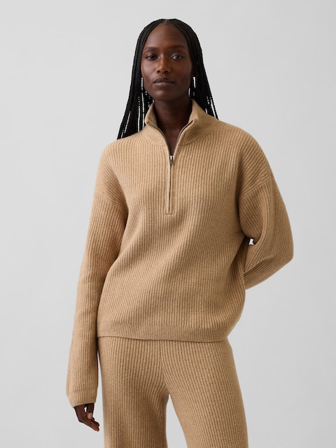 CashSoft Oversized Half-Zip Pullover
