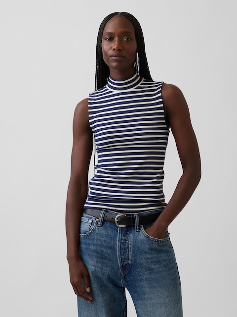 Modern Mockneck Tank Top