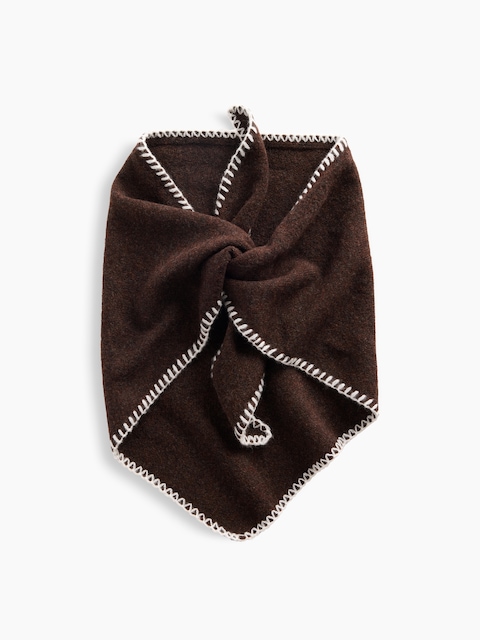 CashSoft Whipstitch Bandana Scarf