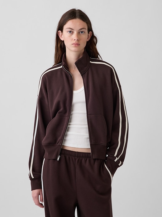 VintageSoft Oversized Mockneck Zip Jacket | Gap