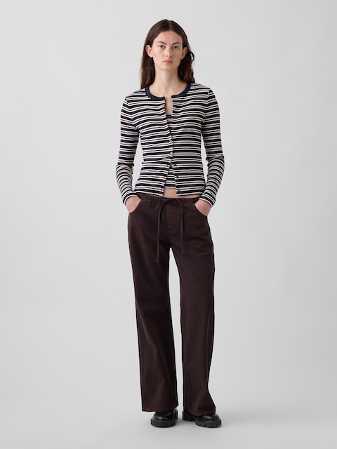 Low Rise Easy Baggy Flare Pants