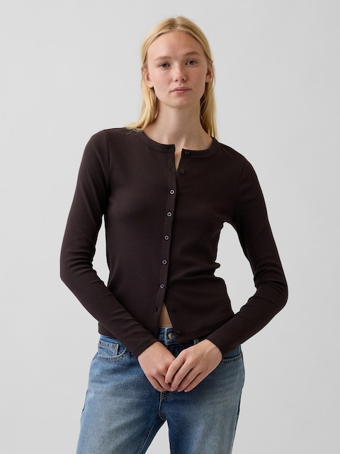 Modern Crewneck Cardigan