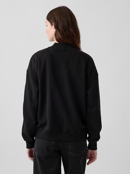 VintageSoft Oversized Mockneck Logo Sweatshirt | Gap