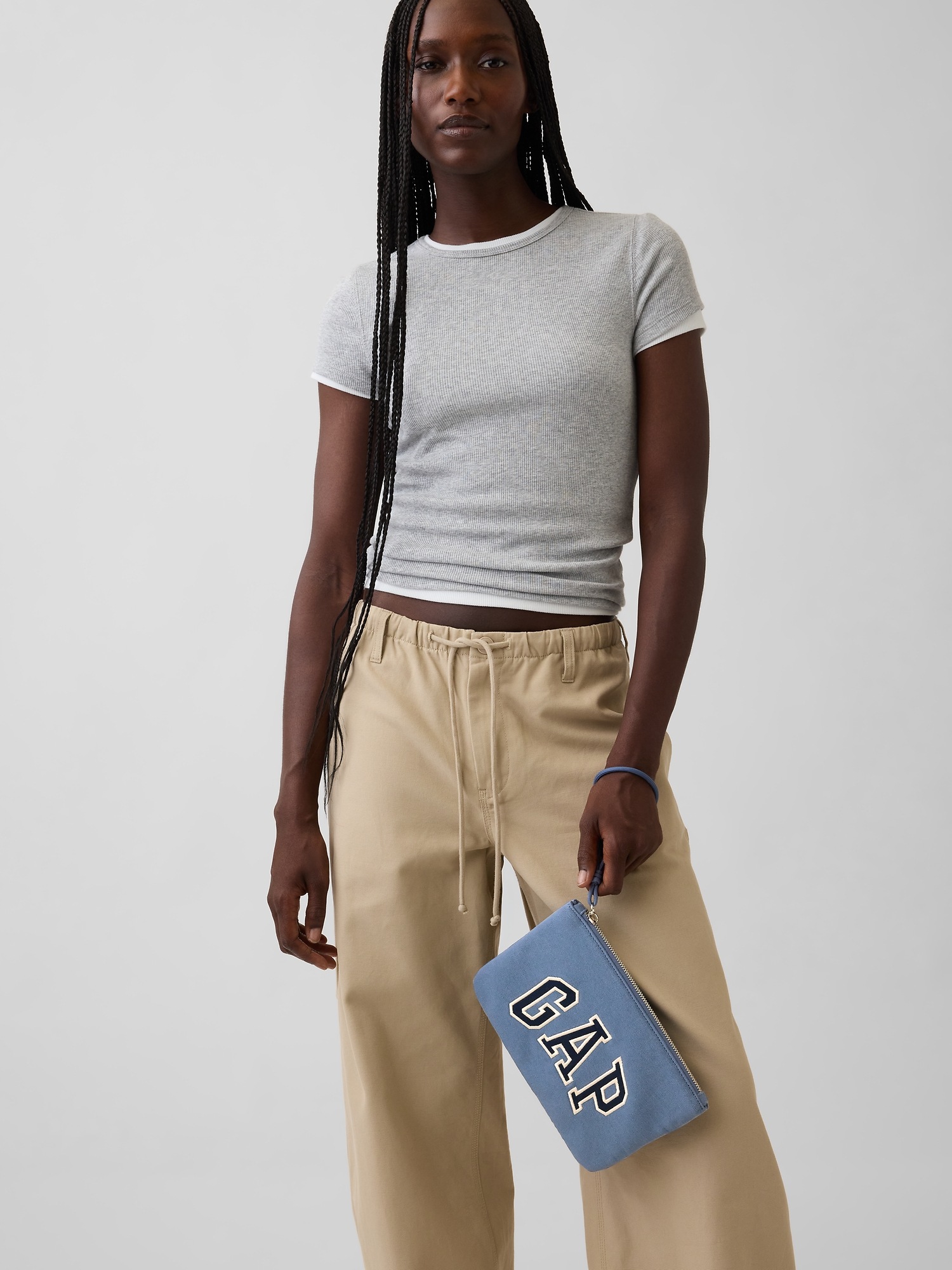 Женские сумки Gap Hoodie Pouch, цвет: Синий — фото 2