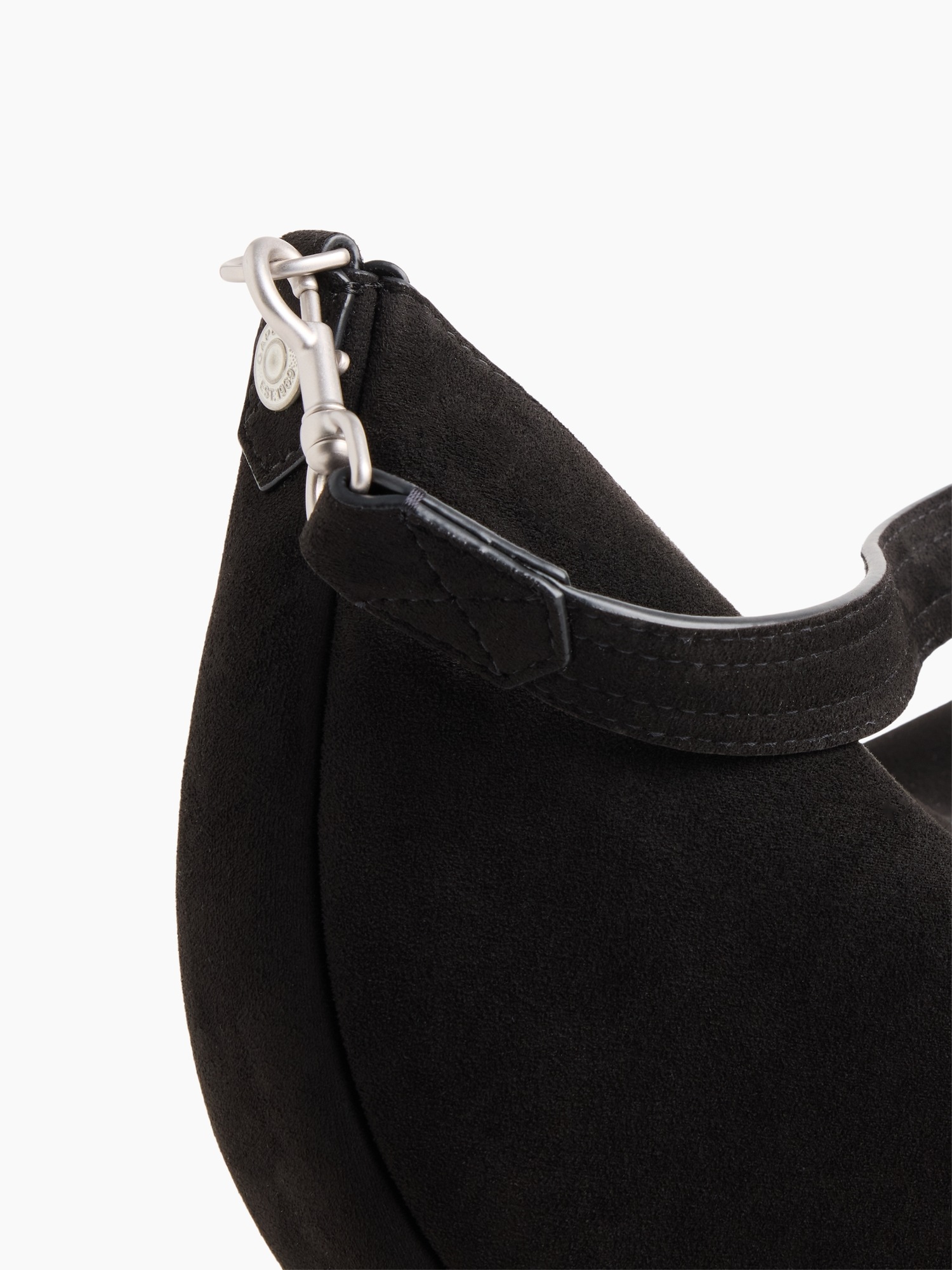 Женская сумка Gap Vegan Suede Crescent, цвет: Чёрный — фото 4