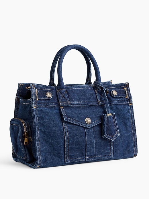 Denim Five Pocket Satchel | Gap