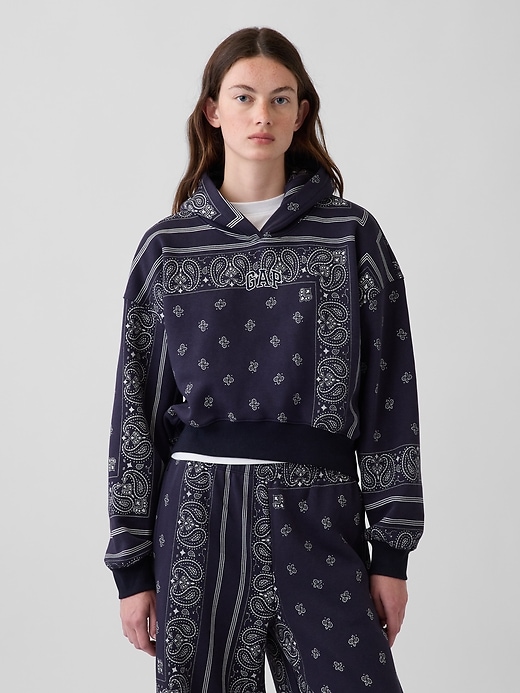 VintageSoft Oversized Crop Hoodie | Gap