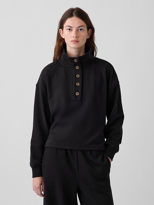 VintageSoft Oversized Henley Pullover | Gap