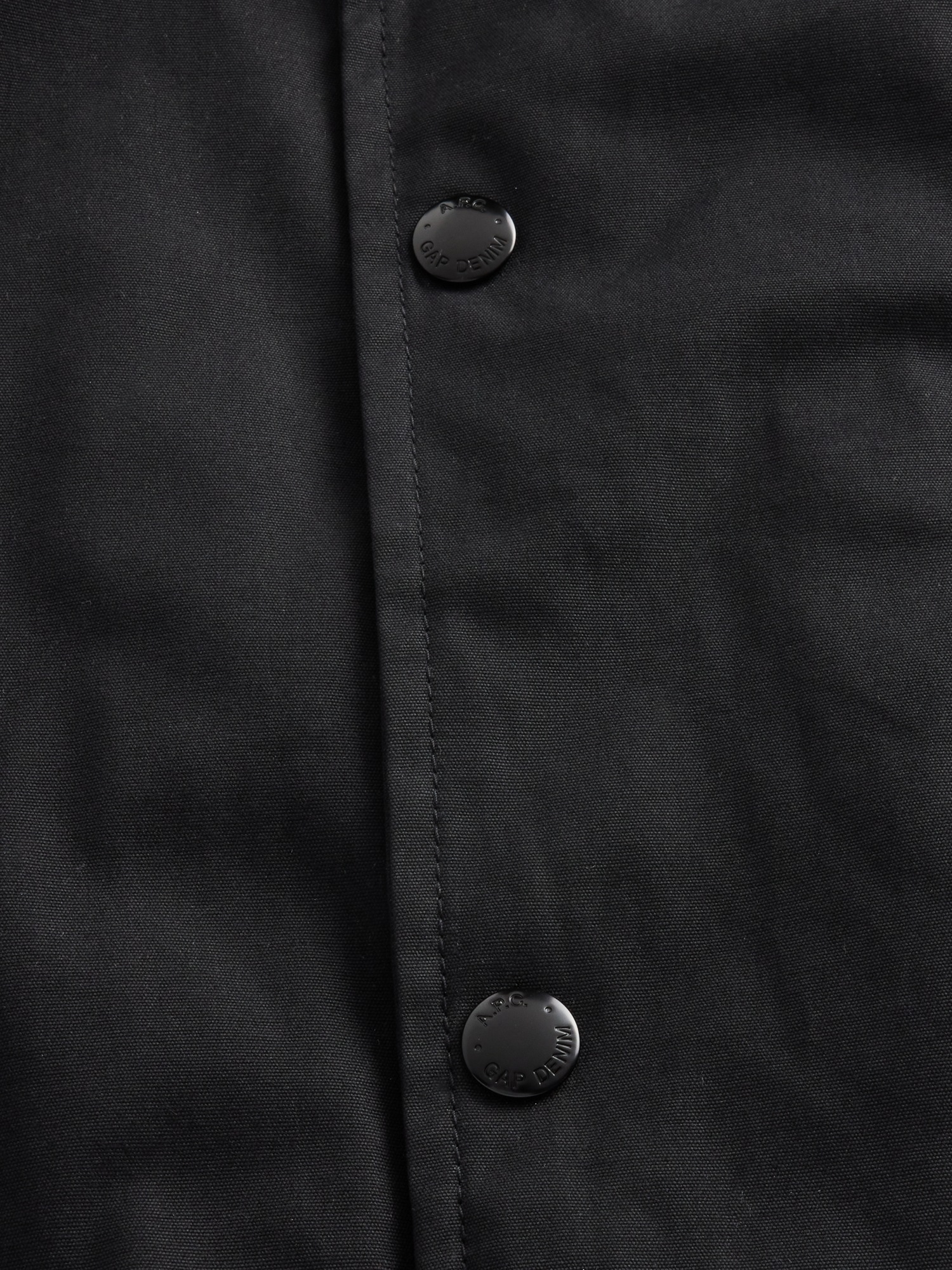 Женская куртка Gap × A.P.C. Coated Canvas Coach, цвет: Чёрный — фото 6