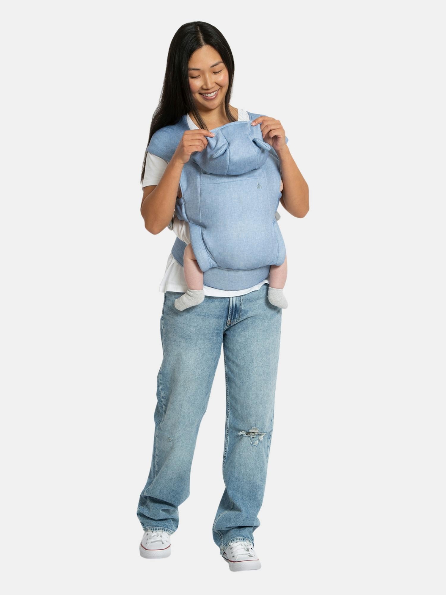 Рюкзак-переноска для малыша babyGap Legacy, цвет: Шамбре — фото 4