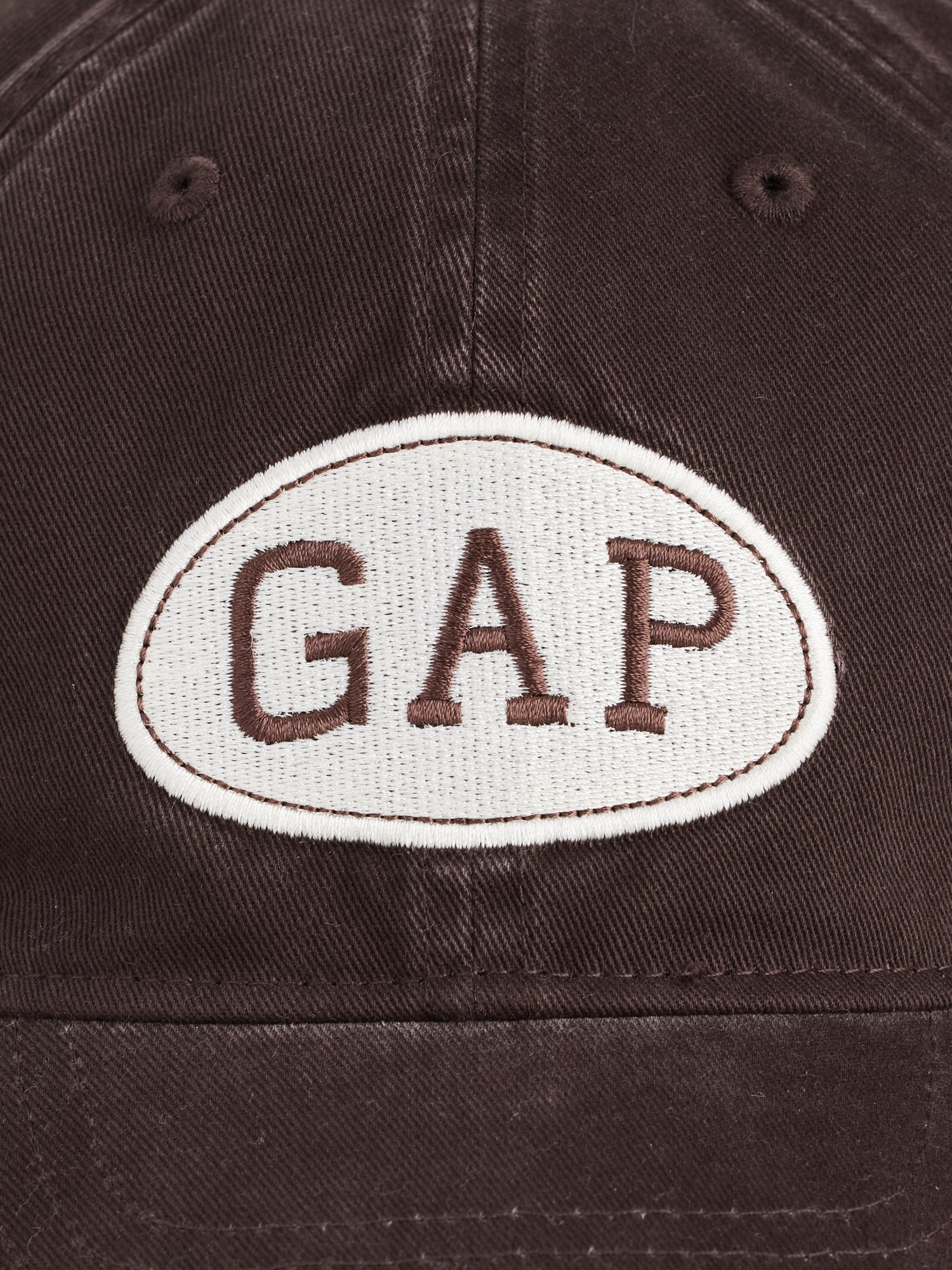 Детские кепки Gap Logo, цвет: Коричневый — фото 2