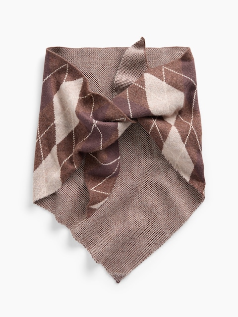 Argyle Triangle Scarf