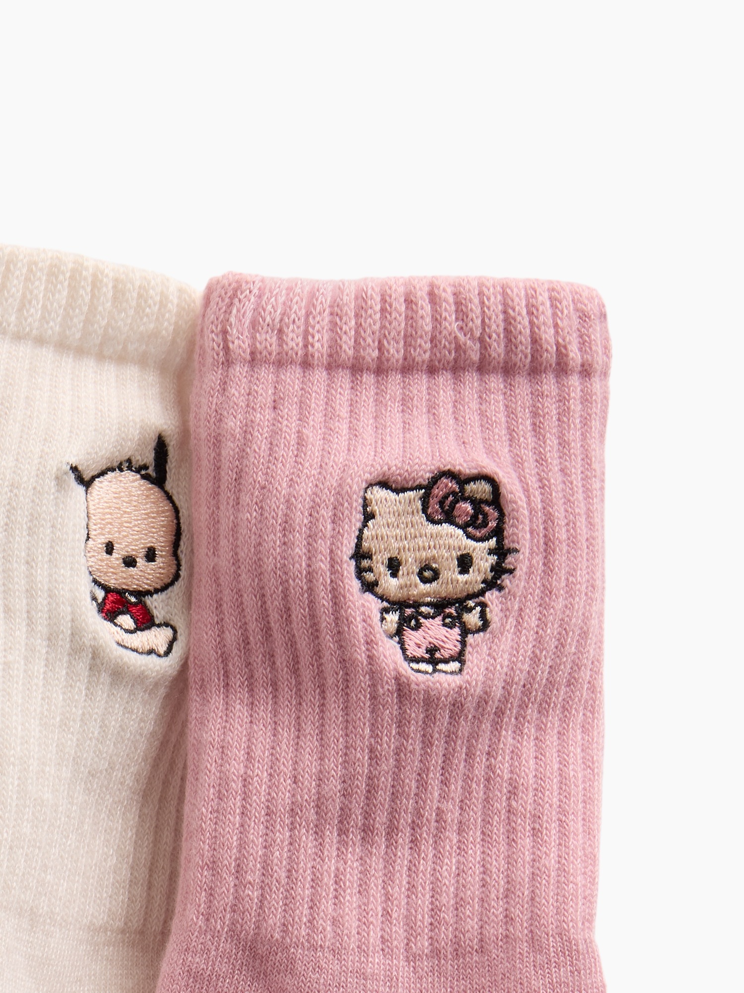Детские носки Gap Hello Kitty And Friends, набор из 6 пар, цвет: Молочный белый — фото 2