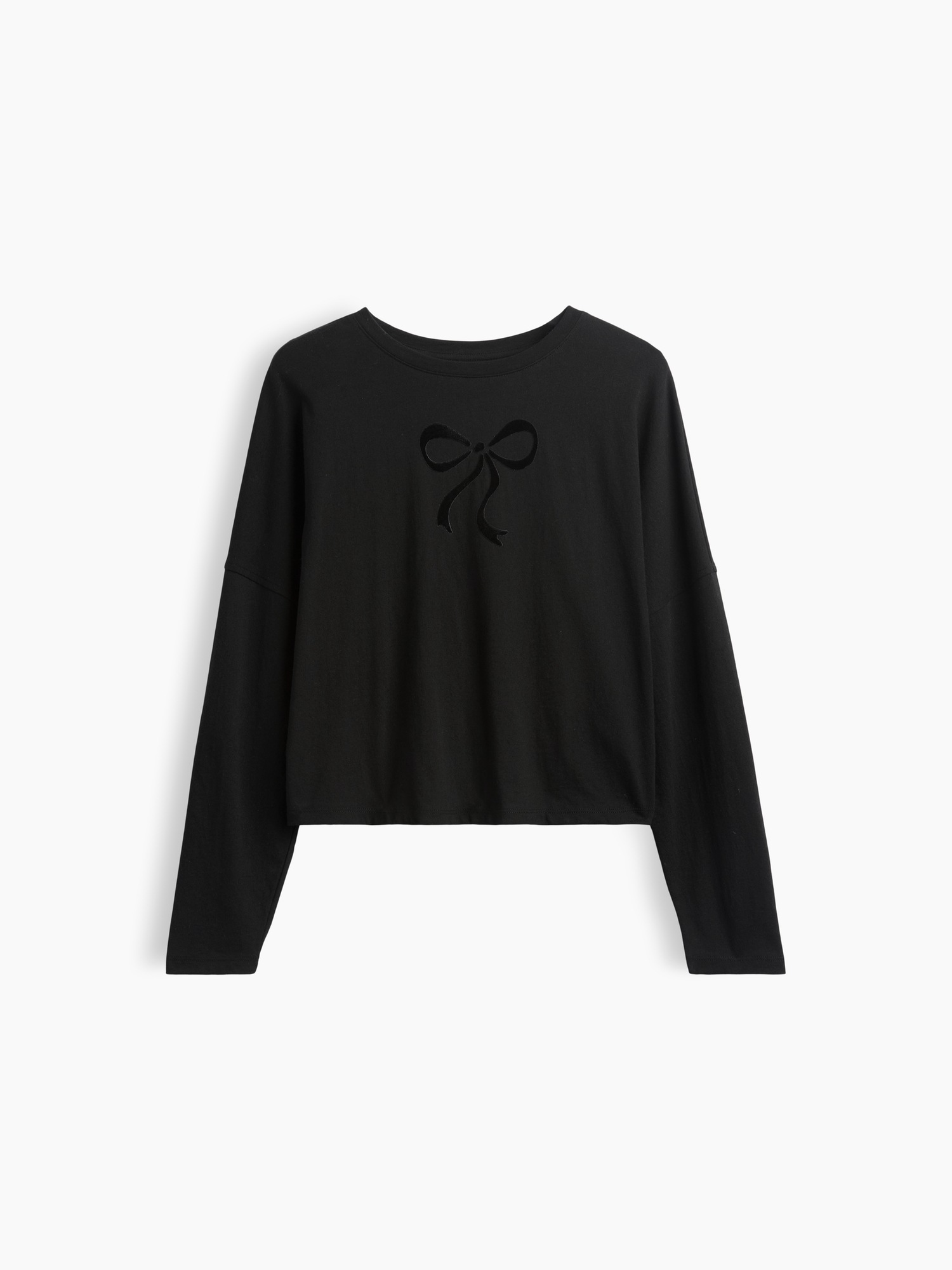 Детская футболка Gap Varsity Dolman, цвет: Чёрный — фото 2