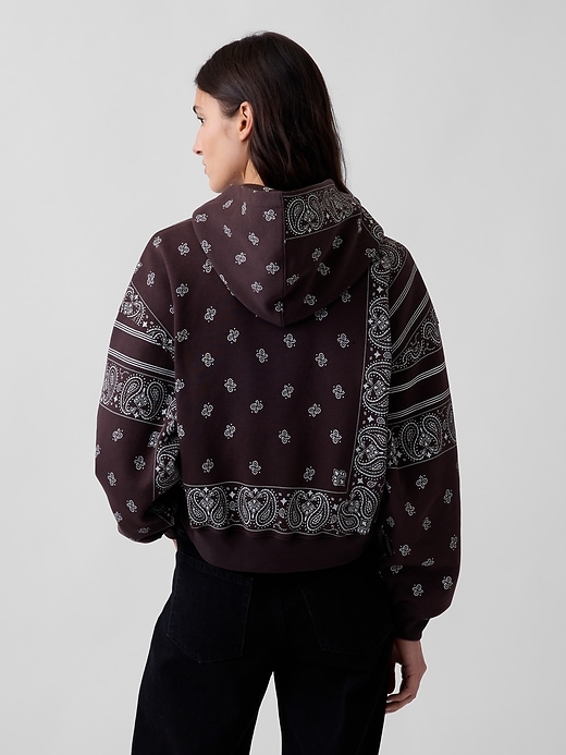 VintageSoft Oversized Crop Hoodie | Gap