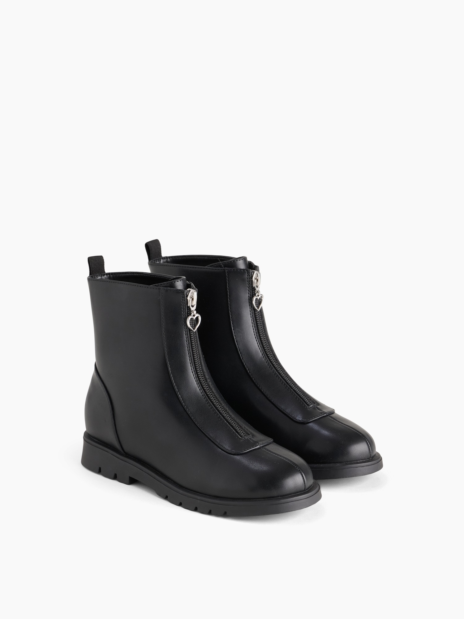 Детские ботинки Gap Vegan Leather Zip-Front, цвет: Чёрный — фото 2