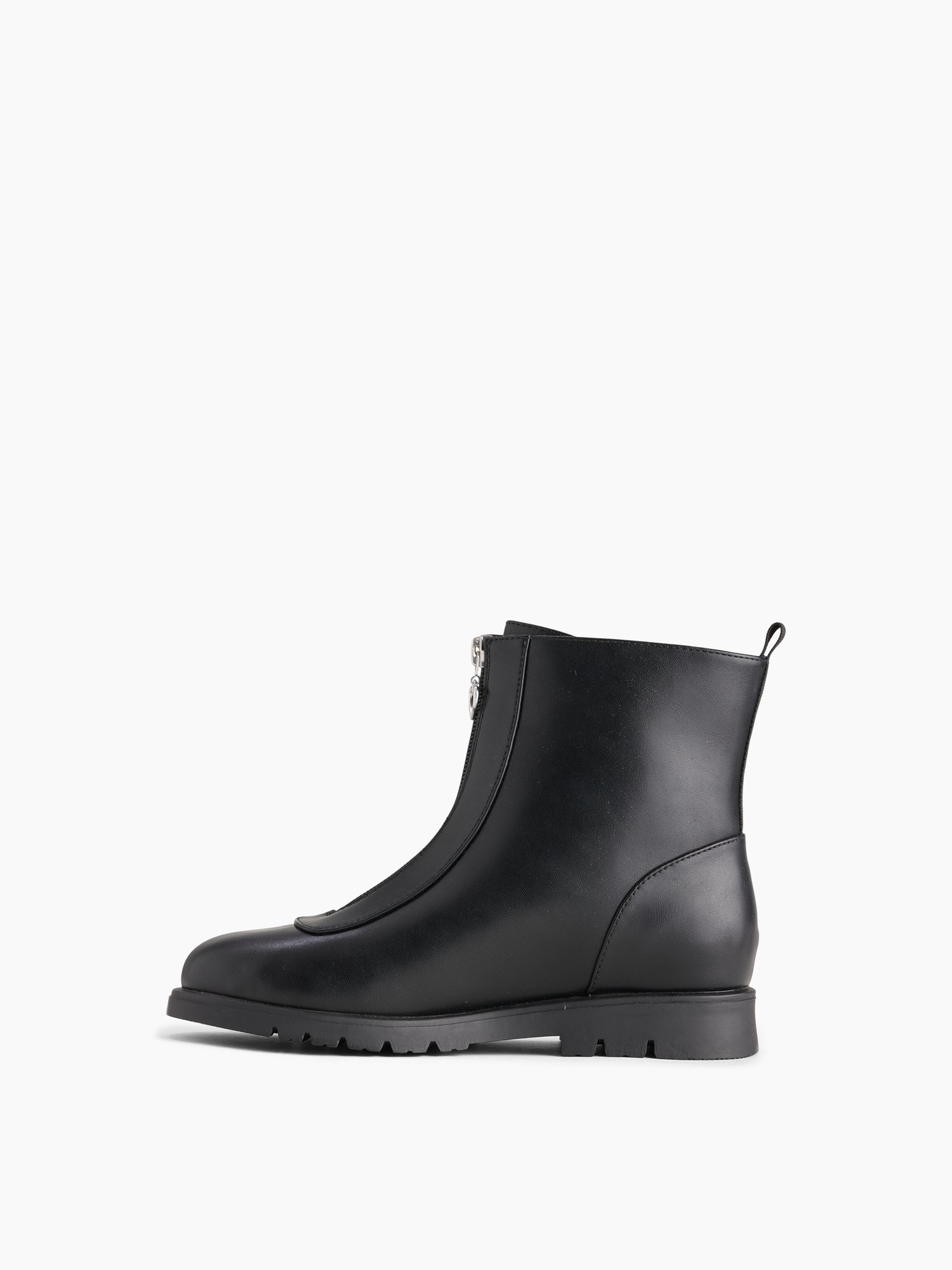 Детские ботинки Gap Vegan Leather Zip-Front, цвет: Чёрный — фото 4