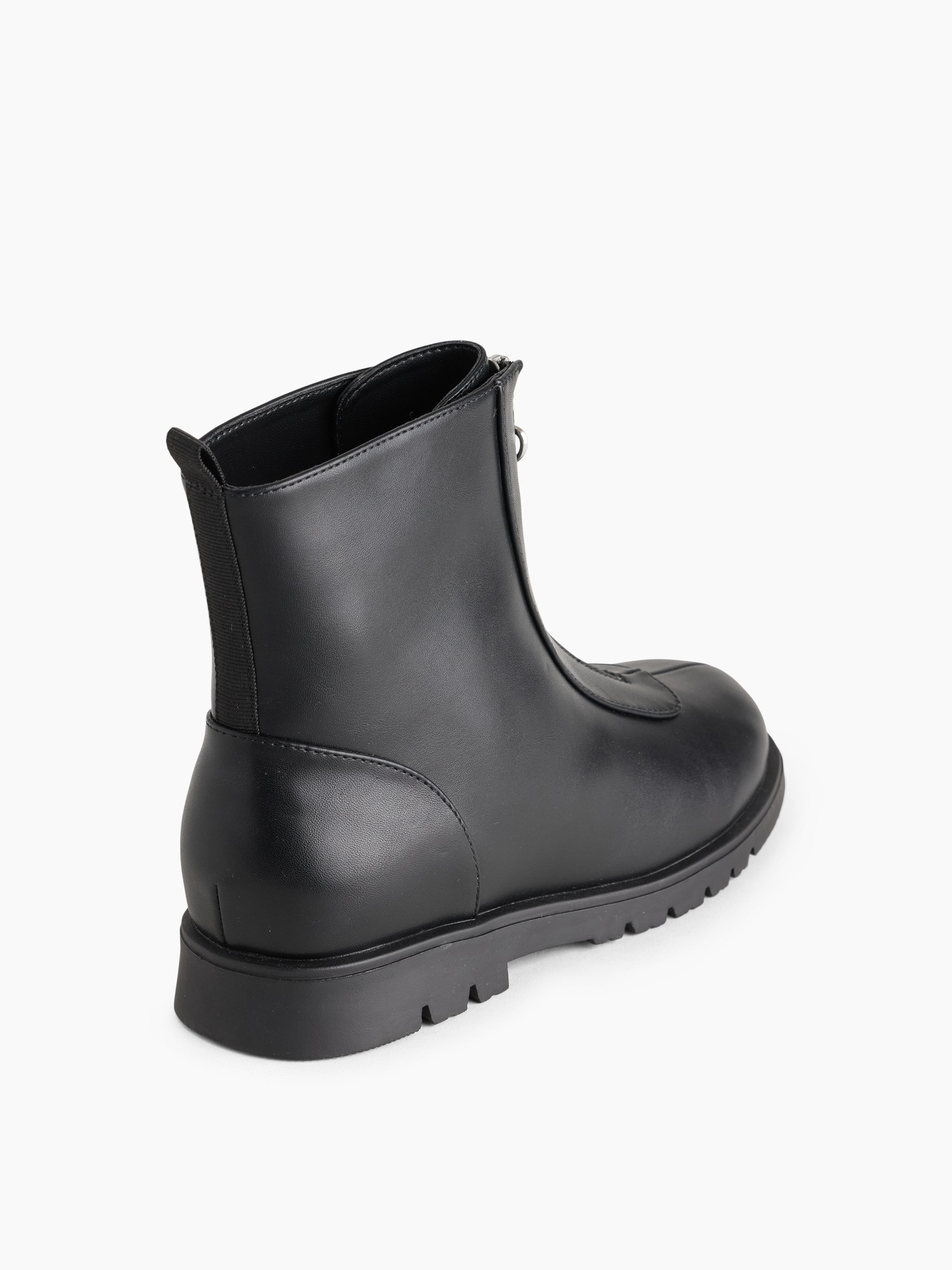 Детские ботинки Gap Vegan Leather Zip-Front, цвет: Чёрный — фото 3