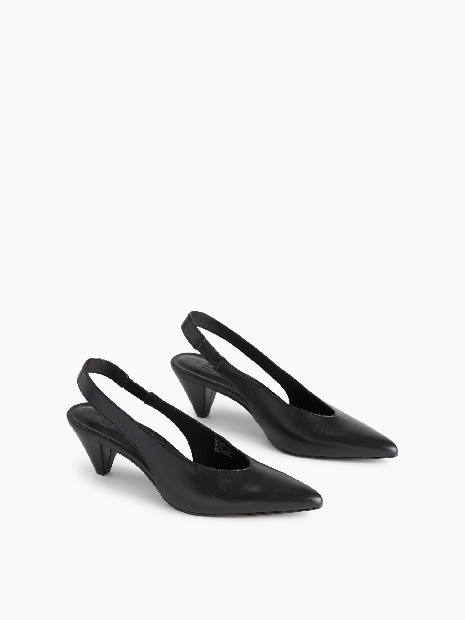 Женские сабо Gap Vegan Leather Slingback Mules, цвет: Чёрный — фото 2