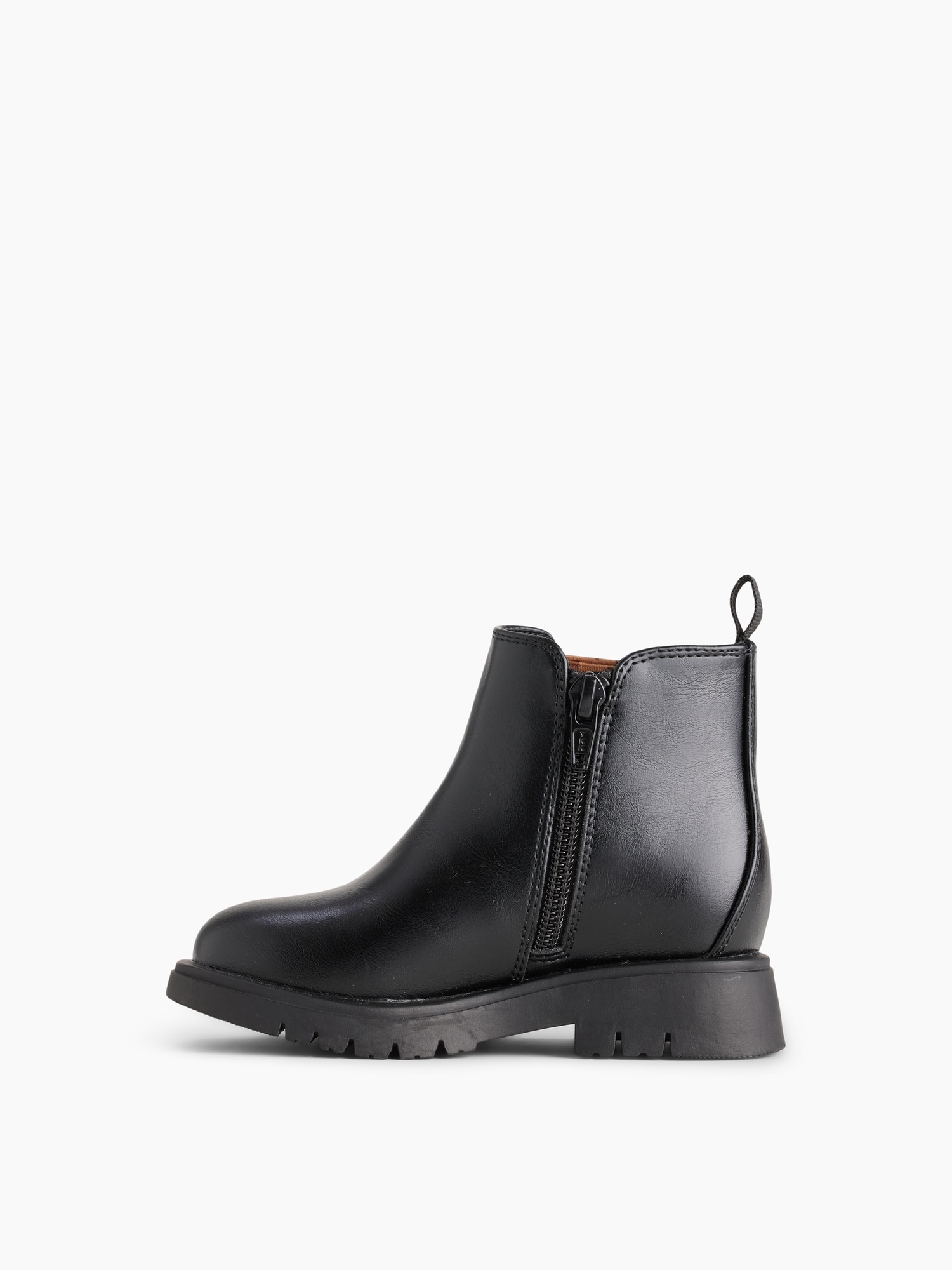 Ботинки Gap Vegan Leather Leopard Chelsea Boots для малышей, цвет: Чёрный — фото 4
