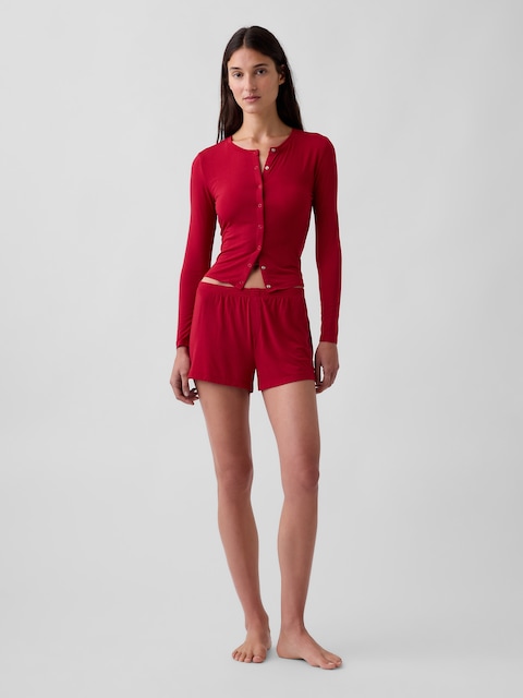 SoftMade Modal Rib PJ Shorts